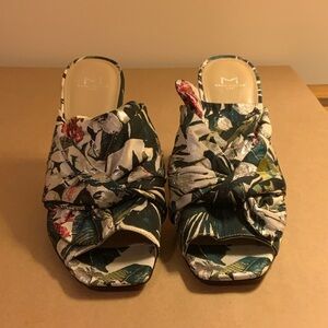 Marc Fisher Multicolor Floral Mules